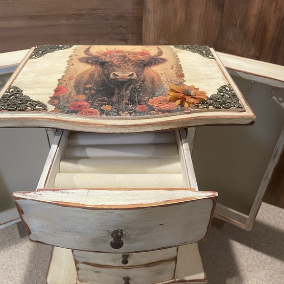 Rustic Highland Cow Decorative Jewelry box - Picture 5 of 10